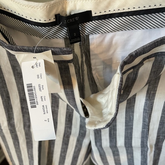 JCREW Striped linen pant - Picture 2 of 4